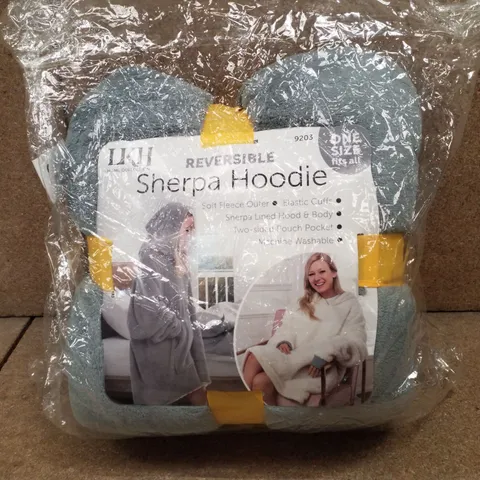 LKH REVERSIBLE SHERPA HOODIE - GREY