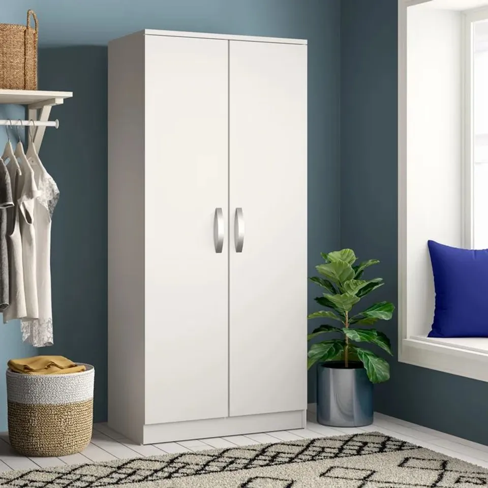 ARKADI J 2 DOOR WARDROBE COLOUR WHITE