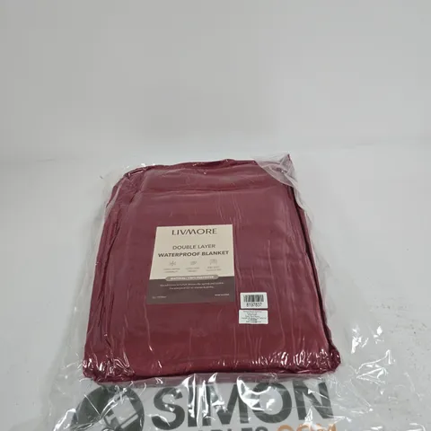 LIVMORE DOUBLE LAYER WATERPROOF BLANKET – 150 X 200 CM
