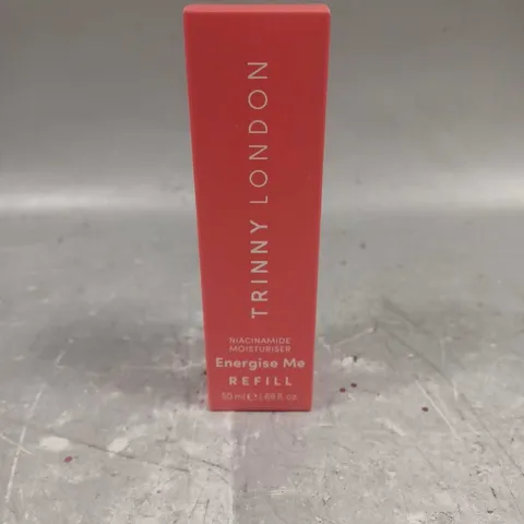 SEALED TRINNY LONDON ENERGISE ME NIACINAMIDE MOISTURISER REFILL 50ML