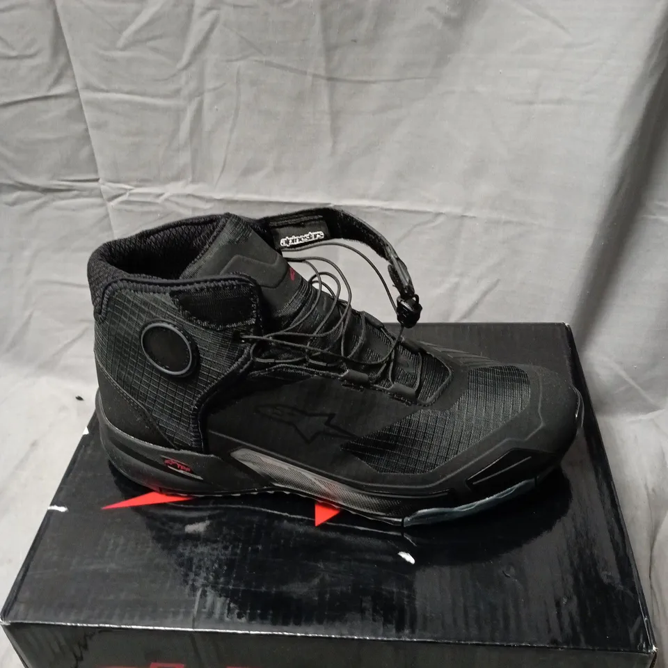 ALPINESTARS BLACK MOTORCYCLE BOOT SIZE 46