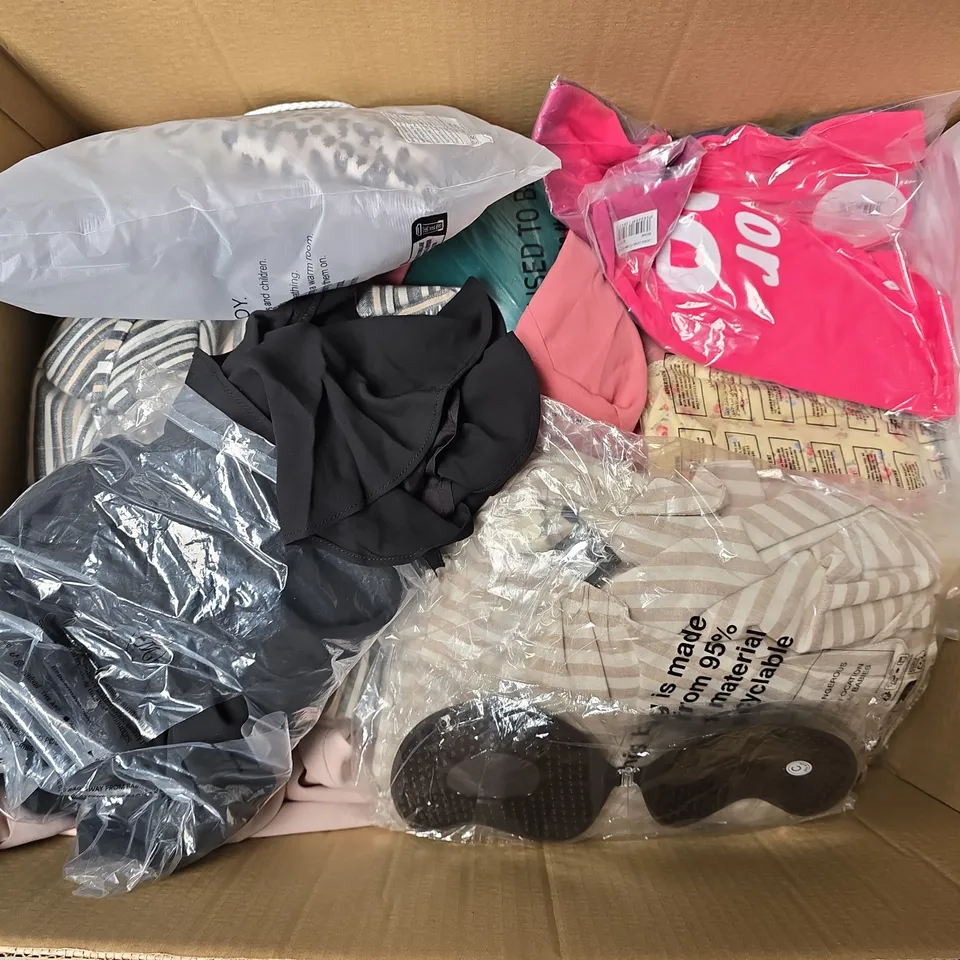 APPROXIMATELY 30 ASSORTED CLOTHING ITEMS IN VARIOUS SIZES, STYLES & COLOURS TO INCLUDE SHIRTS, TOPS, DRESSES, ETC - COLLECTION ONLY