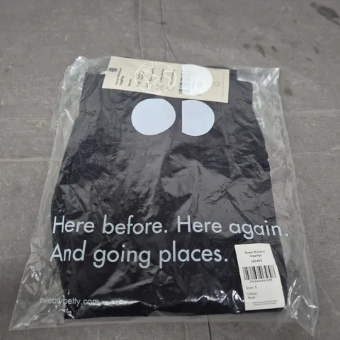 UK SIZE S SWEAT BETTY POWER WORKOUT LEGGINGS – BLACK (SB5400)