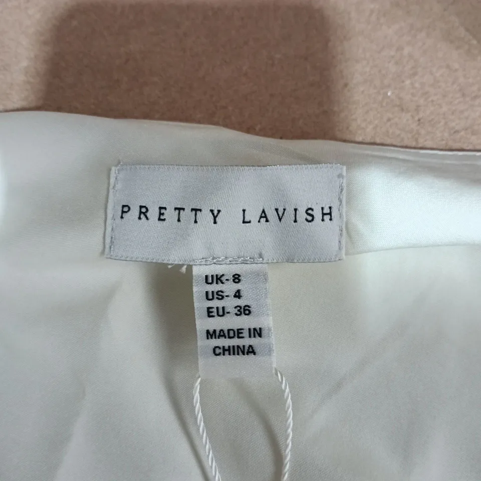 PRETTY LAVISH SATIN ONE-SHOULDER MAXI DRESS – YELLOW, UK 8