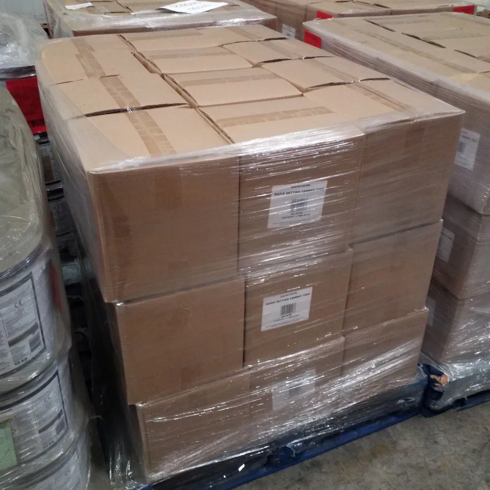 PALLET CONTAINING APPROXIMATELY 36 BUCKETS OF BOSTIK CEMENTONE RAPID SETTING WATERPROOF CEMENT 10KG