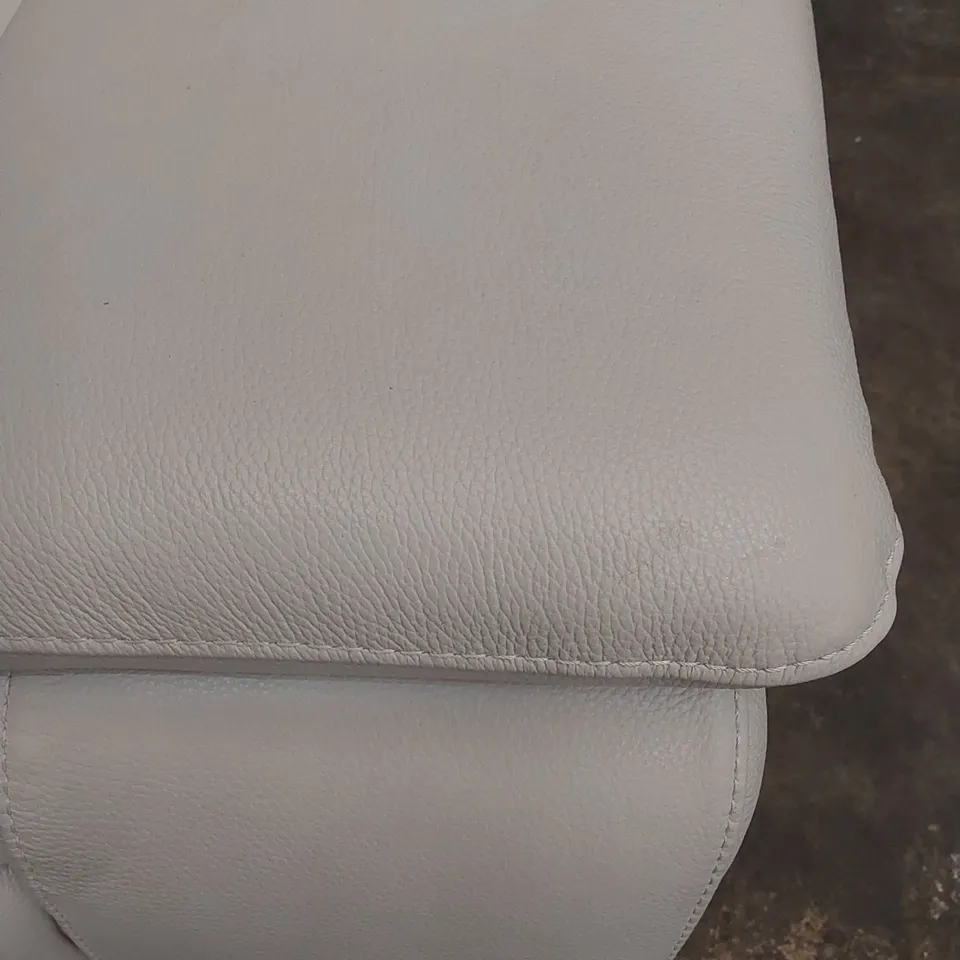 QUALITY DESIGNER ITALIAN MADE ERBA ELECTRIC RECLINING LEATHER UPHOLSTERED 2 SEATER LOVESEAT SOFA