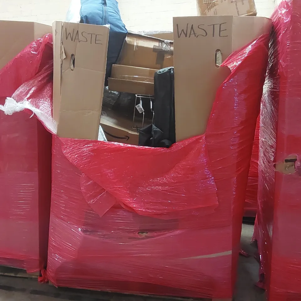 PALLET OF ASSORTED ITEMS INCLUDING: AIR COOLER, RAIZI 2300MM TILE CUTTER, CHILDREN'S TRICYCLE, SILENTNIGHT AIRMAX DUVET ECT