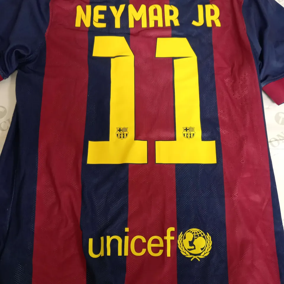 NIKE BARCELONA FOOTBALL CLUB SHIRT - NEYMAR JR 11 - SMALL