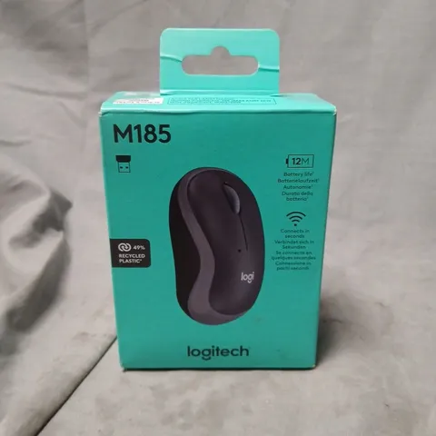LOGITECH M185 WIRELESS MOUSE – BOXED AND SEALED