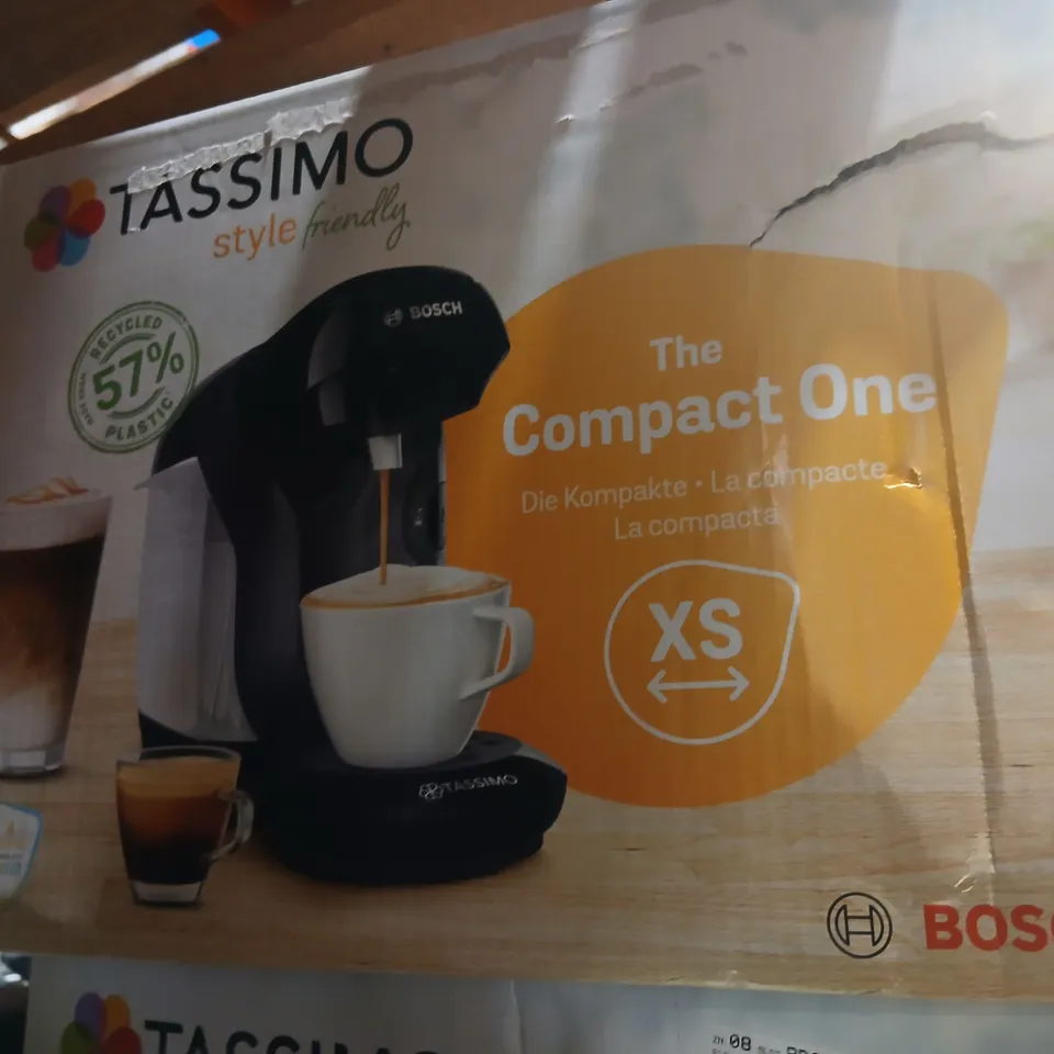 BOSCH TASSIMO THE COMPACT ONE COFFEE MACHINE – BOXED