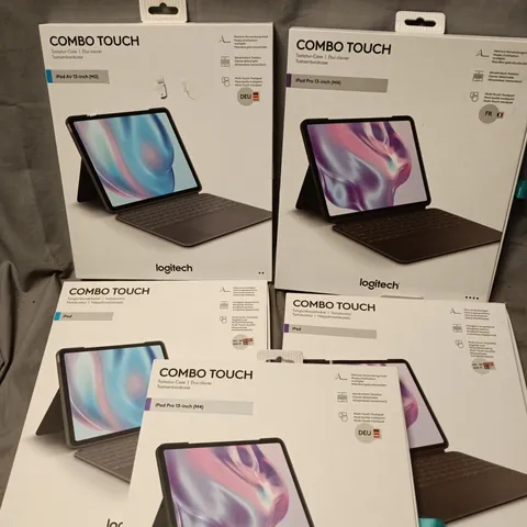 5 X BOXED LOGITECH COMBO TOUCH IPAD PRO TABLET CASES (ASSORTED LAYOUTS) 
