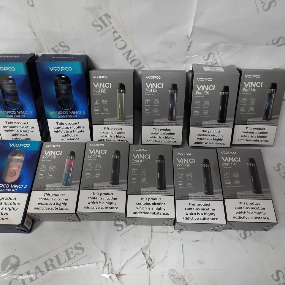APPROXIMATELY 12 ASSORTED VAPES INCLUDING VOOPOO