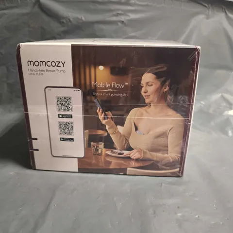 BOXED AND SEALED MOMCOZY HANDS FREE BREAST PUMP