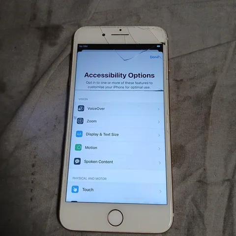 APPLE IPHONE 8 PLUS , CRACKED SCREEN & REAR