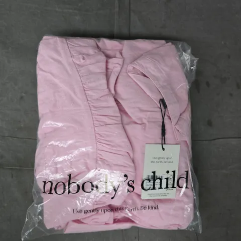 BAGGED NOBODY'S CHILD SLEEVELESS STARLIGHT MIDI DRESS IN PINK SIZE UK 12