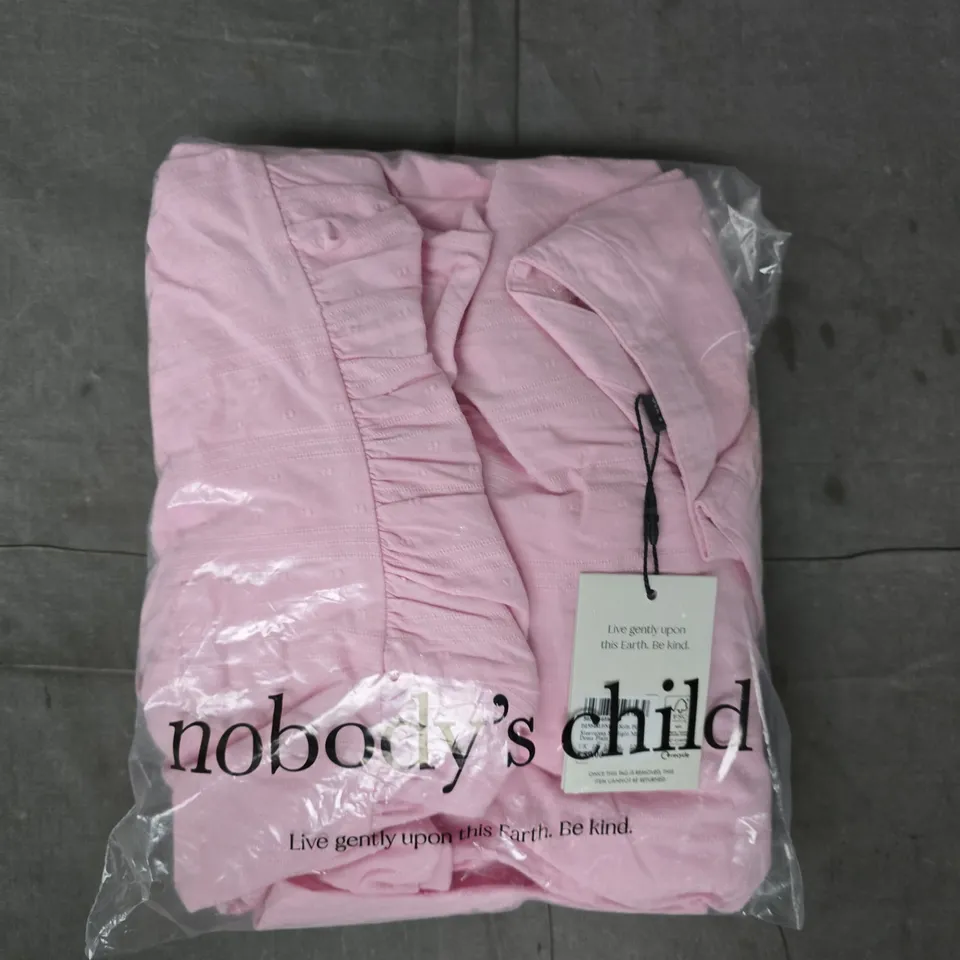 BAGGED NOBODY'S CHILD SLEEVELESS STARLIGHT MIDI DRESS IN PINK SIZE UK 12