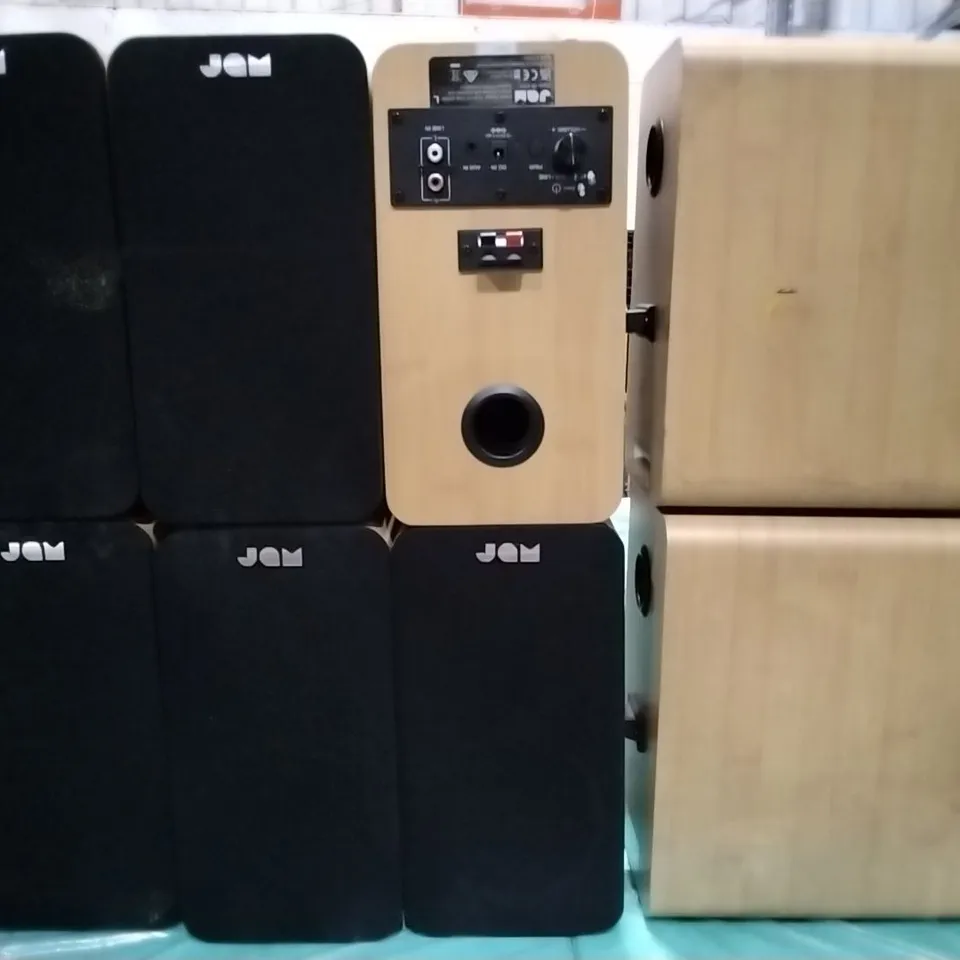 LOT OF 8 UNBOXED JAM BOOKSHELF BLUETOOTH SPEAKERS