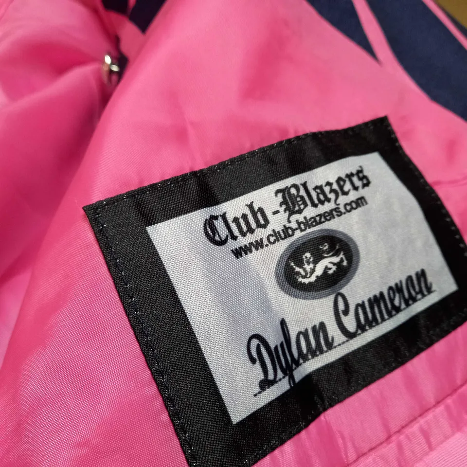 CLUB BLAZER NAVY/PINK STRIPE MENS BLAZER