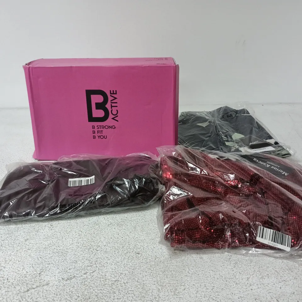 BOX OF APPROXIMATELY 25 ASSORTED ITEMS TO INCLUDE B ACTIVE FOOTWEAR, MARINA KANEVA CLOTHING ETC