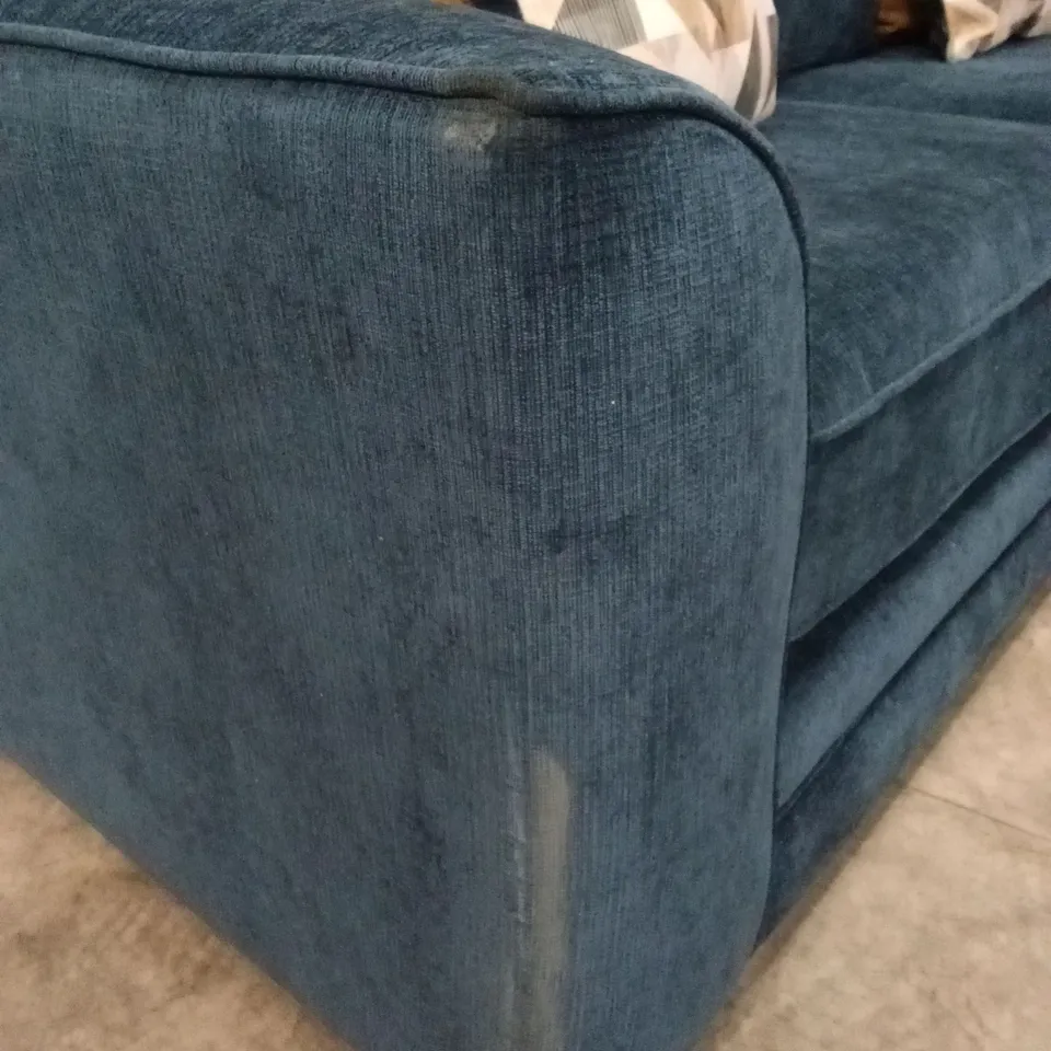 KALUNA FABRIC 2 SEATER SOFA - NAVY RRP £1249