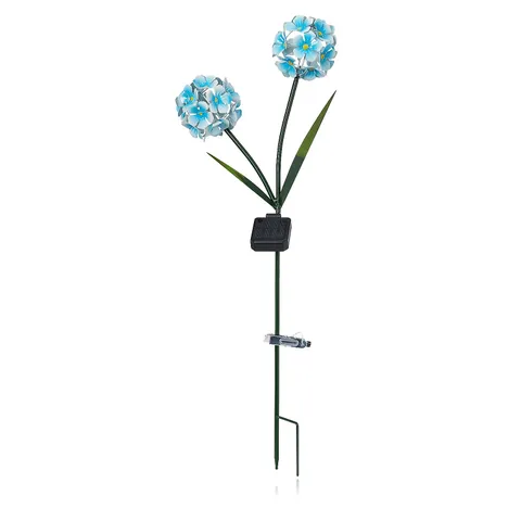 GARDEN STORIES BLUE HYDRANGEA STAKE LIGHT