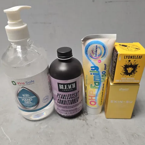 APPROXIMATELY 15 ASSORTED HEALTH & BEAUTY ITEMS TO INCLUDE - BLEACH CONDITIONER , OHP FAMILY TOOTHPASTE ETC