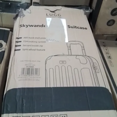 BOXED LUGG 20INCH SKYWANDER TRAVEL SUITCASE SILVER 