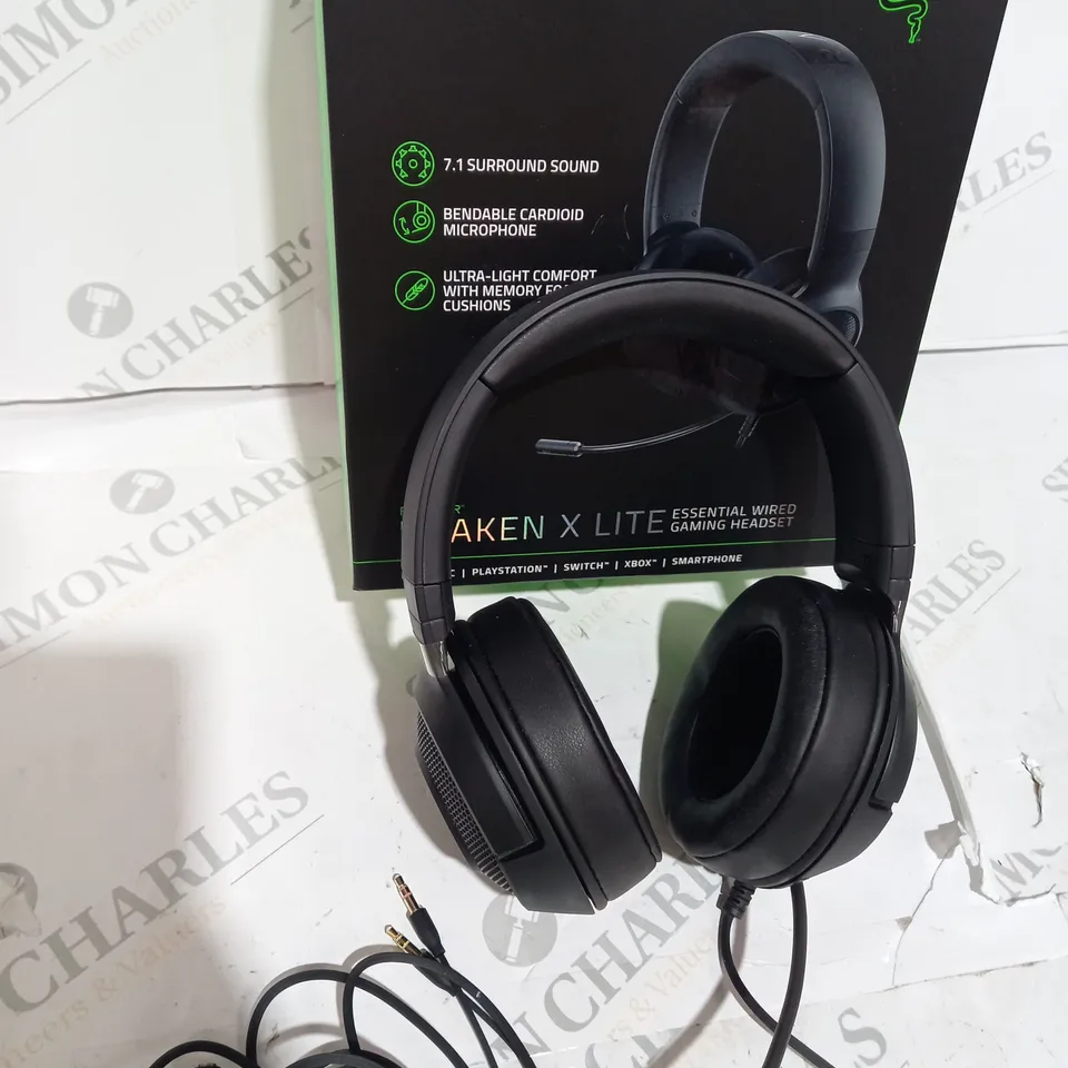 BOXED RAZER KRAKEN X LITE WIRED GAMING HEADSET - BLACK