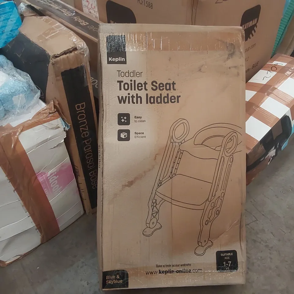 BOXED KEPLIN TODDLER TOILET SEAT WITH LADDER