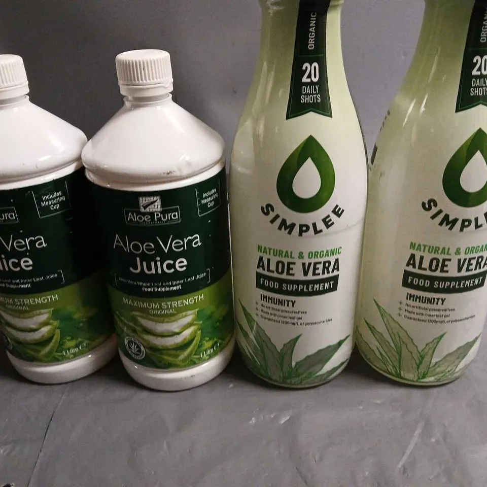 LOT OF 4 ALOE VERA FOOD SUPPLEMENTS