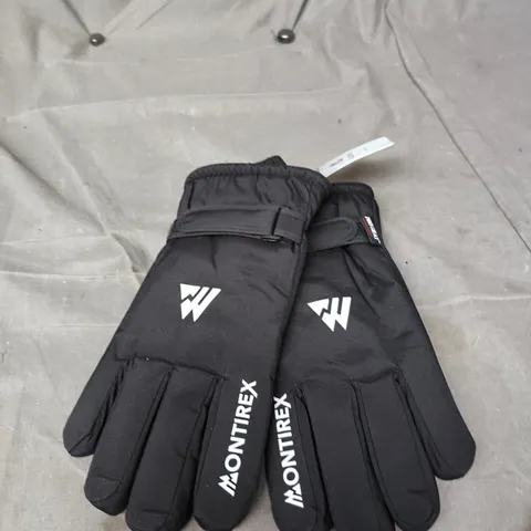 MONTIREX BLACK WINTER GLOVES
