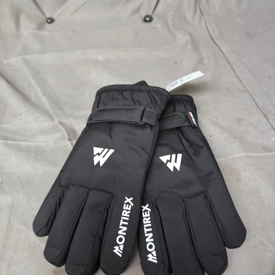 MONTIREX BLACK WINTER GLOVES