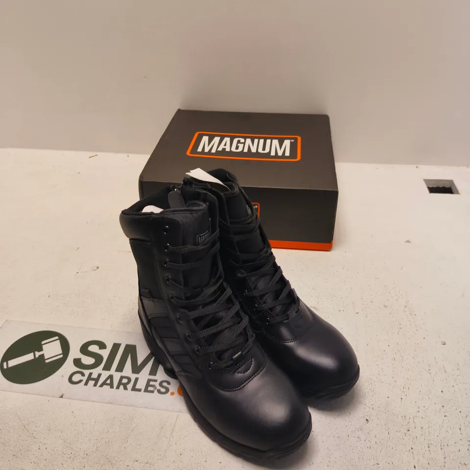 MAGNUM PANTHER 8.0 SIDE ZIP BOOTS – BLACK, UK 10 (US 11 / EU 44)