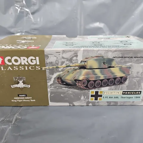 BOXED CORGI CLASSICS LIMITED EDITION GERMANY ARMY KING TIGER HEAVY TANK