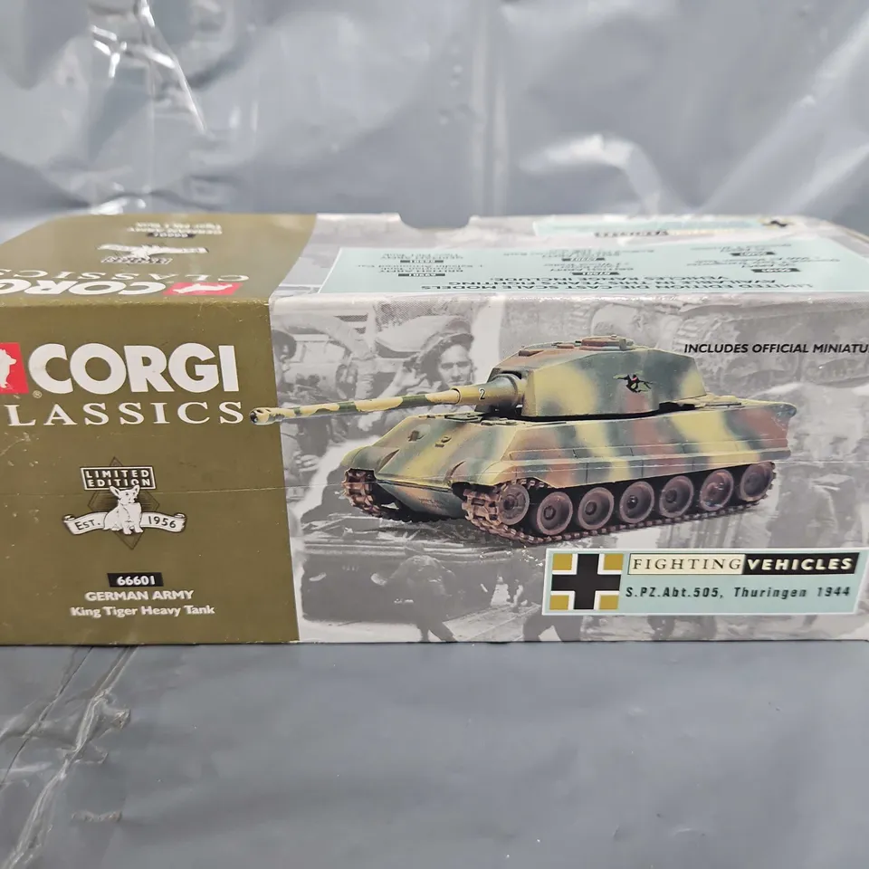 BOXED CORGI CLASSICS LIMITED EDITION GERMANY ARMY KING TIGER HEAVY TANK
