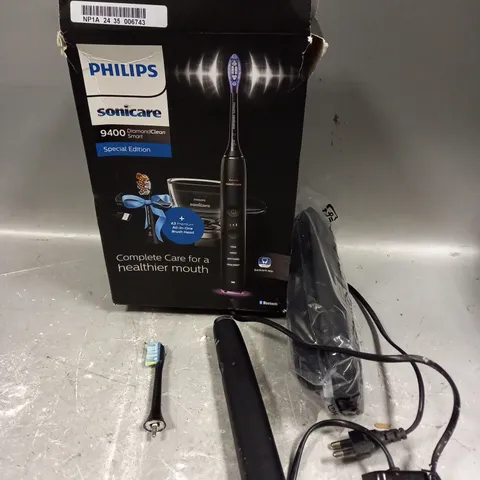 BOXED PHILIPS SONICARE 9400 DIAMON CLEAN SMART ELECTRIC TOOTHBRUSH IN BLACK