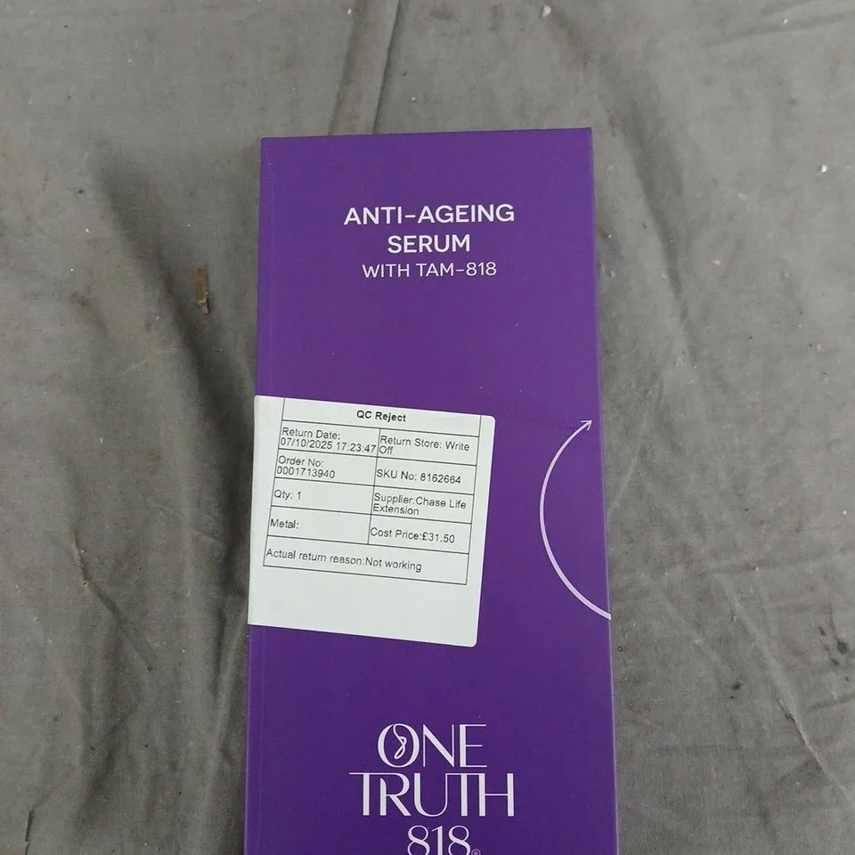 ONE TRUTH 818 ANTI-AGEING SERUM – 50ML BOXED