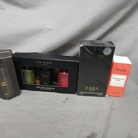 TEN ASSORTED BOXED FRAGRANCES TO INCLUDE; ZARA, TED BAKER AND ROXELIS