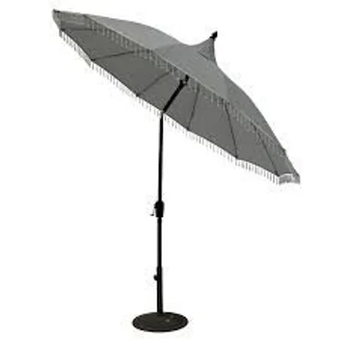 BOXED NORFOLK LEISURE CARROUSEL 2.5m TILTING GARDEN PARASOL - GREY (1 BOX)