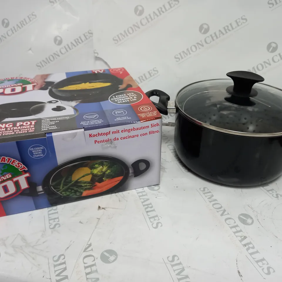 BOXED WORLDS GREATEST COOKING POT SET