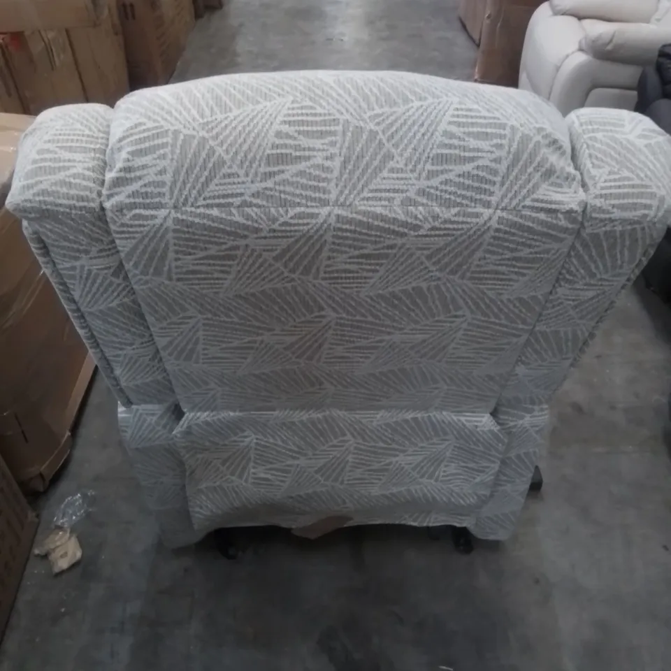 DESIGNER POWER RECLINING FABRIC EASY CHAIR 