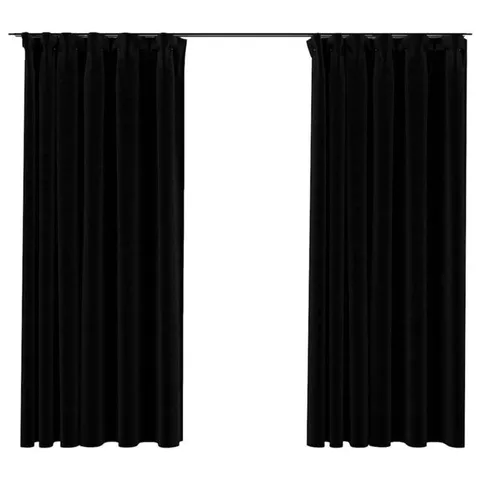 BOXED LIMEN BLACKOUT CURTAIN PAIR (SET OF 2)