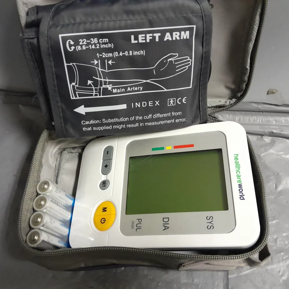 HEALTHCARE WORLD ARM-TYPE BLOOD PRESSURE MONITOR