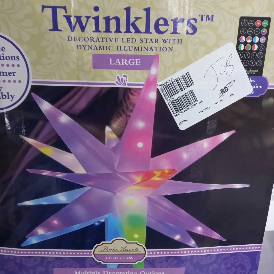 BOXED PACIFIC ACCENTS STAR BURST LIGHT