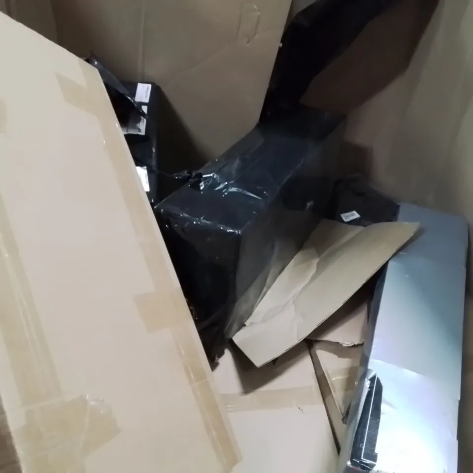PALLET OF ASSORTED HOUSEHOLD GOODS AND PRODUCTS TO INCLUDE; CHASSIS PARTS CONTROL ARM KITS,CONDENSER