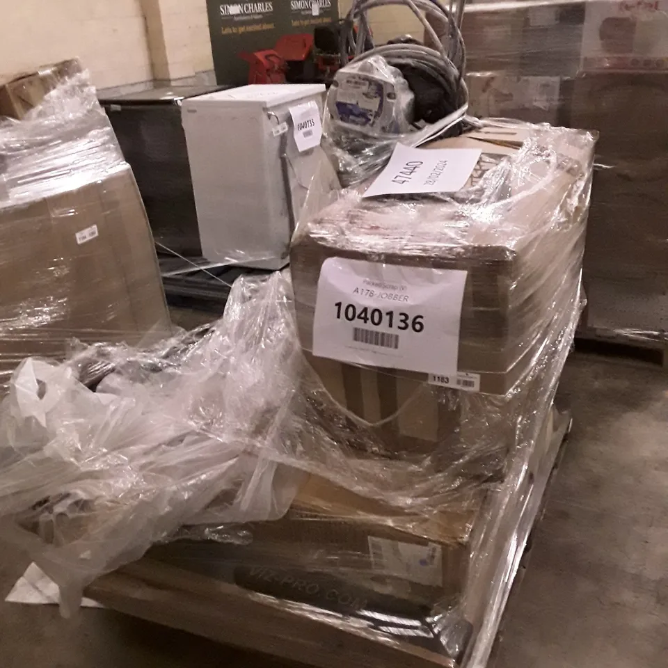 PALLET OF APPROXIMATELY 6 UNPROCESSED RAW RETURN HOUSEHOLD AND ELECTRICAL GOODS TO INCLUDE;