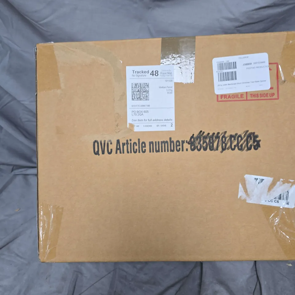 JM BY JULIEN MACDONALD 35CM CHRISTMAS TREE WATER SPINNER