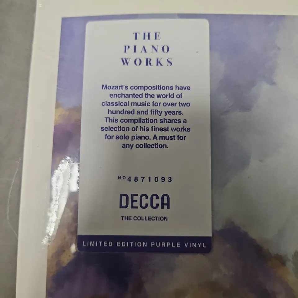 SEALED MOZART: THE PIANO WORKS – LIMITED EDITION PURPLE VINYL (DECCA THE COLLECTION)