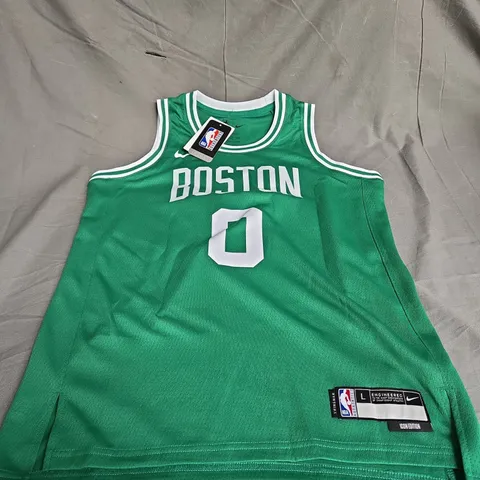 NIKE DRI-FIT ICON BOSTON CELTICS TATUM SWINGMAN JERSEY SIZE YOUTH L