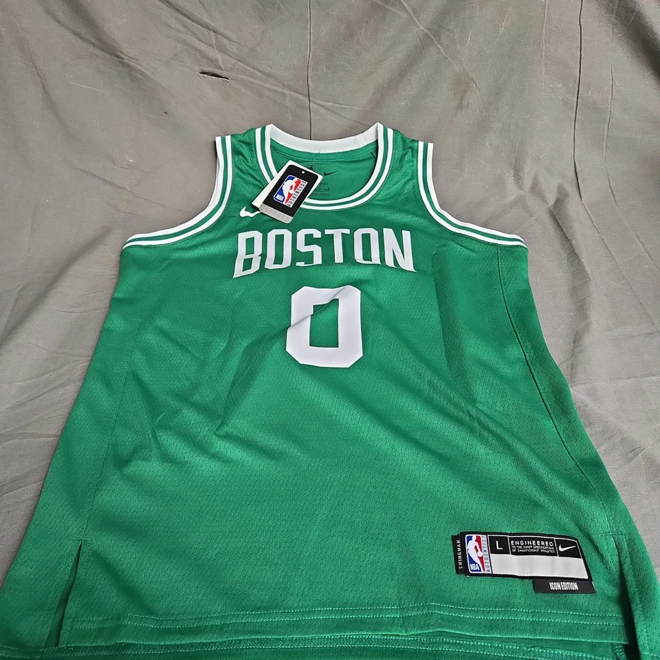 NIKE DRI-FIT ICON BOSTON CELTICS TATUM SWINGMAN JERSEY SIZE YOUTH L